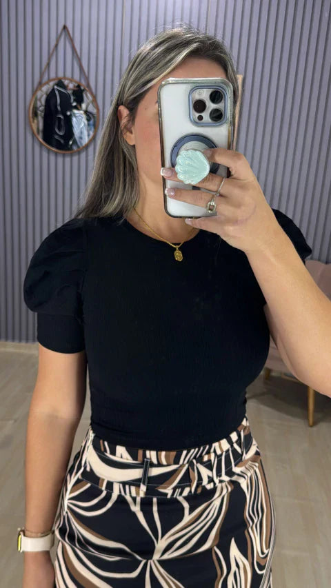 Croped canelado Princesa