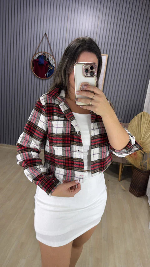 Jaqueta flanelada xadrez