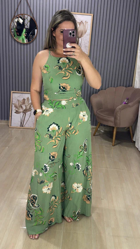 Conjunto calça pantalona Gabi