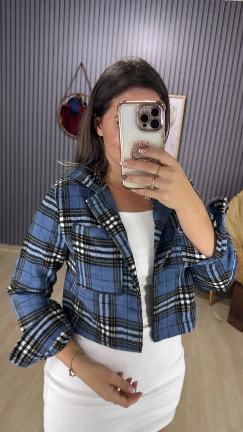Jaqueta flanelada xadrez