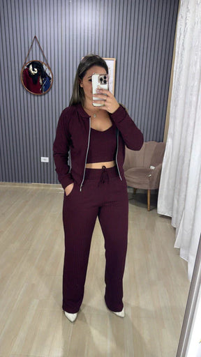 Conjunto 3 peças calça