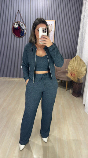 Conjunto 3 peças calça