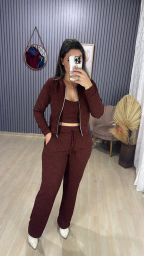 Conjunto 3 peças calça